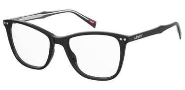 Premium Women Levi's Model Eyeglasses: LV 5018 - Black- SpecSMART Eye Clinic (Diagonal View)